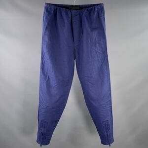 3.1 PHILLIP LIM Size XS Blue Cotton Linen High Waisted Drawstring Casual Pants